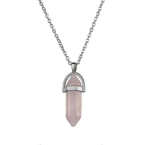 Collier Pendentif Reiki Chakra Hexagonal Pointu