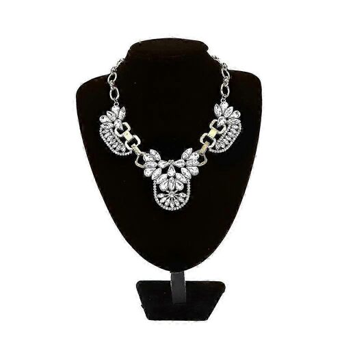 Collier Vintage Rétro En Cristal À Bulles
