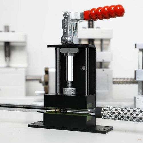 Kit De Regrippage Robuste Pour Clubs De Golf Avec Étau De Manche Et Outil De Retrait De Grip ¿ Système Professionnel De Réparation De Grips De Golf En Aluminium, Monté Sur Établi