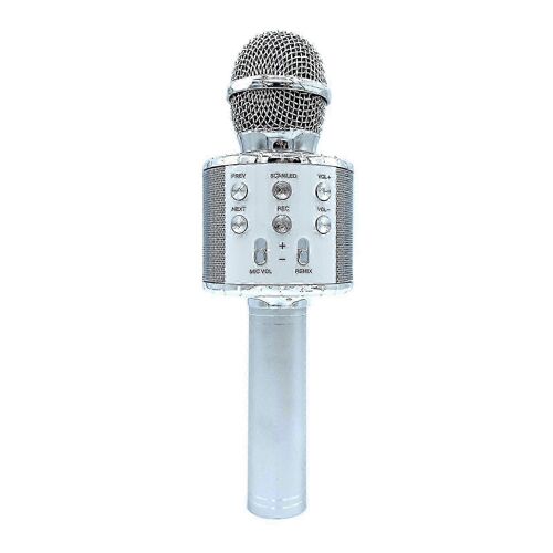 Microphone sans fil pour l'enregistrement et le chant avec lumières LED colorées, microphones Bluetooth portables