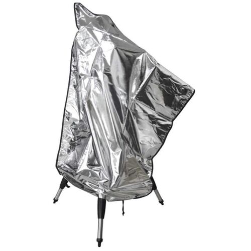 Housse de protection pour télescope, résistante aux intempéries, couleur argent, en aluminium 420D, pour appareils photo reflex numériques, compatible avec les modèles de 47 à 63 pouces.