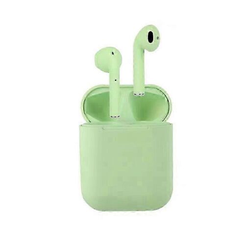 Écouteurs sans fil I12 True Wireless, Bluetooth 5.0, casque intelligent portable pour le sport, boîtier de charge 300 mAh, commandes tactiles, réduction de bruit.