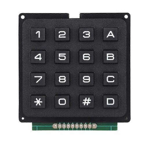 Module clavier matriciel 4x4 à 16 touches pour projets MCU, avec commutateur à touches matricielles, conception compacte et intégration facile.
