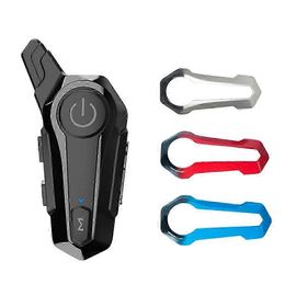 Intercom Bluetooth Pour Moto Avec Casque, Système De Communication Universel Étanche Pour Quad Et Moto Tout-Terrain.