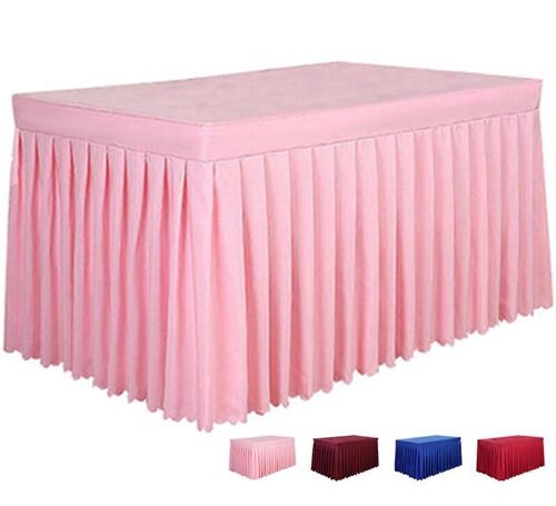 Jupe De Table Rose Ajustée Pour Banquets, 2,4 M (8 Pieds)