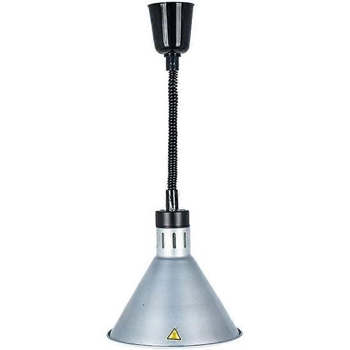 Lampe Chauffe-Plats Avec Abat-Jour De 27 Cm, Suspension Télescopique, Fonction De Maintien De La Chaleur, Idéale Pour La Gastronomie Et La Maison