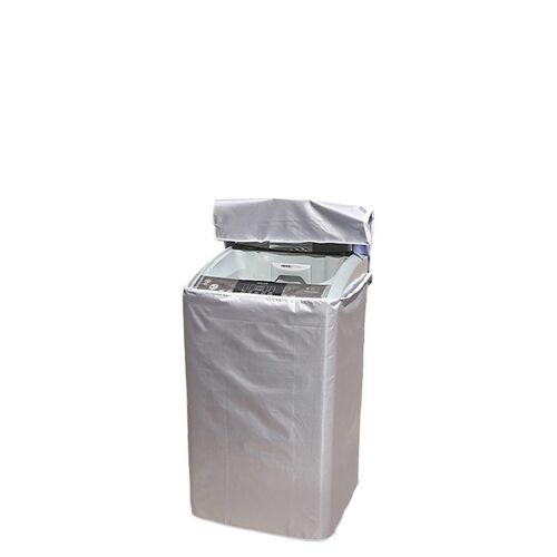 Lot De 2 Tapis De Lavage En Polyester Imperméable Pour Lave-Linge, Revêtement En Couleur Argentée, 58 X 60 X 90 Cm