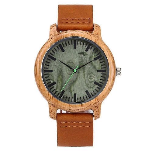 Montres Pour Femmes Analogiques Faites Main En Bois De Bambou Naturel, Montres Pour Hommes Style Minimaliste À Quartz