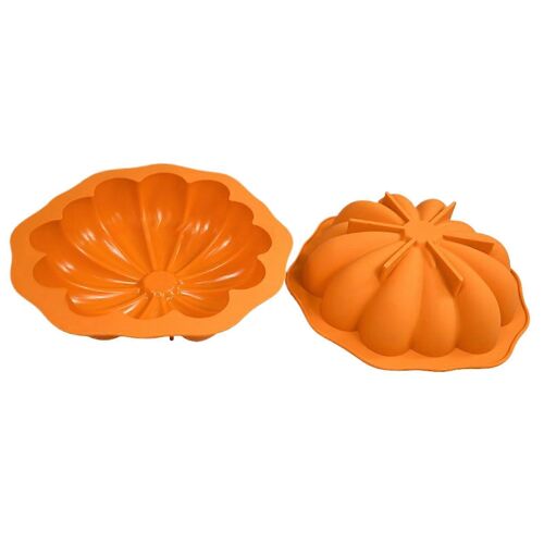 Moule À Citrouille En Silicone Alimentaire 3d, Moule Profond, Démoulage Facile, Idéal Pour Les Desserts D'halloween.
