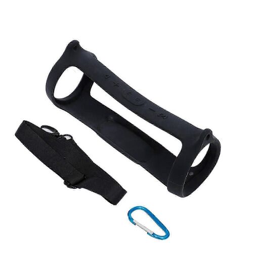 Étui de protection compatible avec l'enceinte JBL Charge 4, housse de transport portable avec bandoulière et crochet d'escalade.