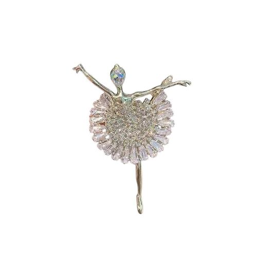 Broche Ballerine En Cristal 2026 - Bijou Femme - Cadeau - Réf. : 2414