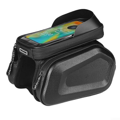 Sacoche De Cadre De Vélo Fine, Une Option Légère Pour Transporter Votre Téléphone Pendant Vos Sorties.