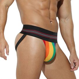 Sous-Vêtement String Tanga Ajouré Pour Homme, Respirant, Taille M/L, Noir