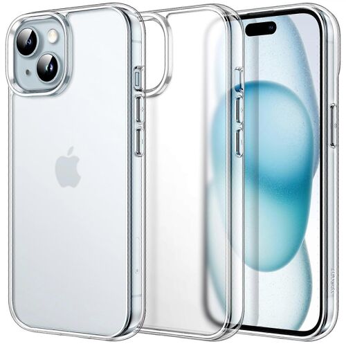 Coque de protection anti-jaunissement et anti-traces de doigts pour téléphone de 6,1 pouces