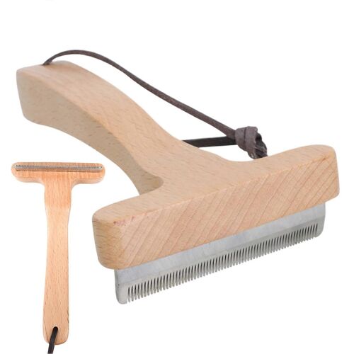Peigne Démêlant Pour Chiens Et Chats - Brosse Portable Réduisant La Perte De Poils Chez Les Chevaux, Les Petits Animaux, Les Chatons Et Les Chiots