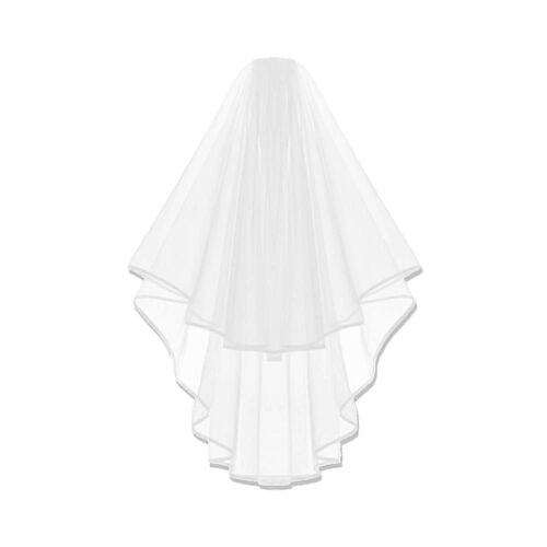 Voile De Mariée Blanc À Double Ruban Et Cascade Centrale, Avec Peigne Et Ceinture En Satin « Future Mariée », Idéal Pour Un Enterrement De Vie De Jeune Fille.