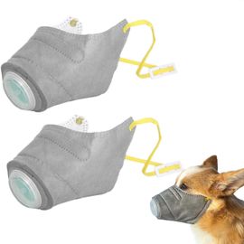 Muselière Pour Chien Taille L, Lot De 2, Réglable, Respirante Et Antibuée