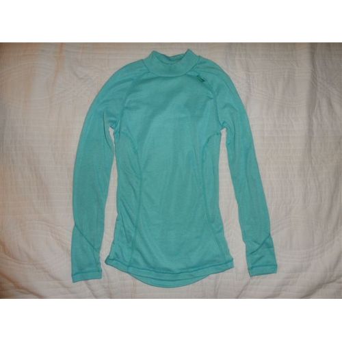 Sous-Pull Jersey Polyester Turquoise Wed'ze