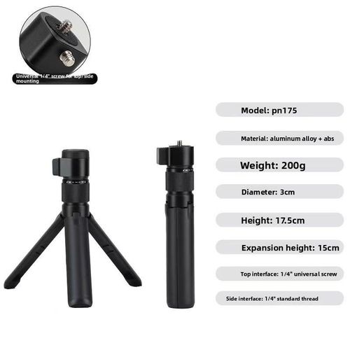 Bâton de selfie invisible pour caméra d'action mode Bullet Time (Insta360 X3/X4/X5) - Poignée rotative (configuration standard)