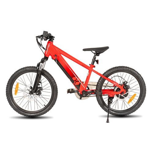 Vélo Électrique Vtt 20 Pouces Joystar Moteur 250w Assistance Au Pédalage Batterie Amovible Roues À Rayons Adolescent, Rouge