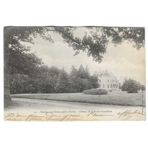 Carte Postale N°517 , Environs De Châteauneuf-S/Sarthe , Château De La Roche-Veroullière