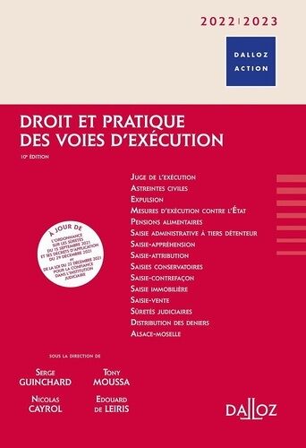 Droit Et Pratique Des Voies D'exécution