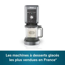 Ninja CREAMi Deluxe 10-en-1 Machine à glace et boissons glacées NC502EU avec 2 pots