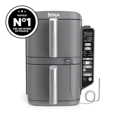 Friteuse Ninja Double Stack XL Air Fryer 2 compartiments avec Thermosonde SmartCook 9,5 L SL451EU