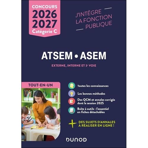 Concours Atsem/Asem Externe, Interne Et 3e Voie Catégorie C - Tout-En-Un