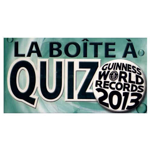 La Boîte À Quiz Guinness World Records 2013