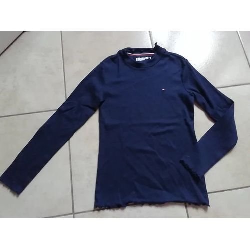 Petit Haut Manches Longues - Pull Léger Fille Tommy Hilfiger Taille 140 (10ans)