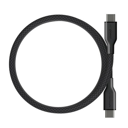 Empower by PanzerGlass Câble de recharge Magnetic Snake USB-C vers USB-C 240 W 1.5 mètres Space Black