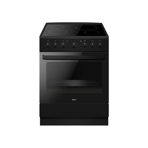 CUISINIERE VITROCÉRAMIQUE - AMICA - ACV6003RN - 4 FEUX - 1500 W - 60 CM - NOIR