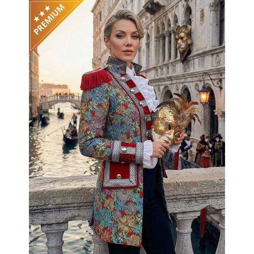 Veste De Carnaval Femme Motif Floral Haut De Gamme - Taille: M