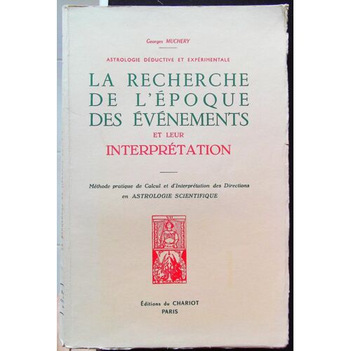 La Recherche De L'Époque Des Évènements