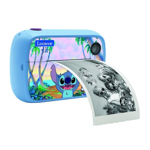 Starcam® Print Disney Stitch, pack appareil photo numérique HD avec imprimante instantanée, carte SD et kit de personnalisation des photos