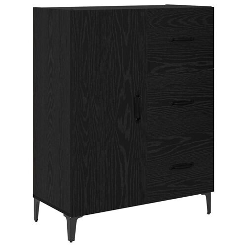 vidaXL Buffet Chêne noir 69,5 x 34 x 90 cm Bois d'ingénierie