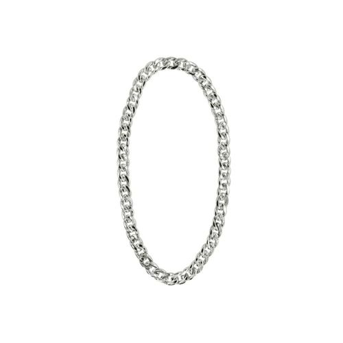 Collier Chaîne Hip-Hop Bling-Bling Maillons Argent