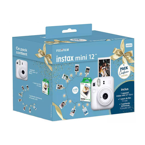 FUJIFILM Instax Mini 12 Blanc pack cadeau