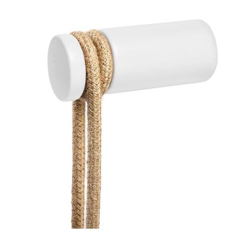 Rolé, passe-câble en bois, fixation murale pour lampe à suspension - Blanc