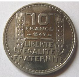 Pièce De Monnaie Française De 10 Francs Turin Petite Tête, 1947, Sup, (81).