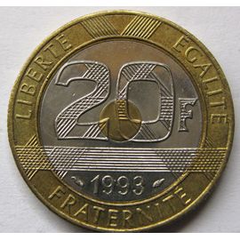 Pièce De Monnaie Française De 20 Francs Mont-Saint-Michel, 1993, Sup, (115).
