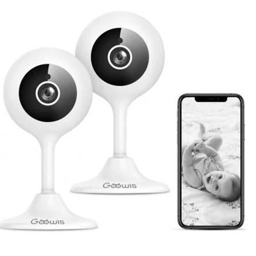 Caméra Ip Wifi, 1080p Hd 2.4 Ghz Wifi Home Caméra De Surveillance Smart Baby Moniteur Avec Détection De Mouvement Et Alarme, Audio Bidirectionnel, Vision Nocturne, Babyphone Avec Caméra