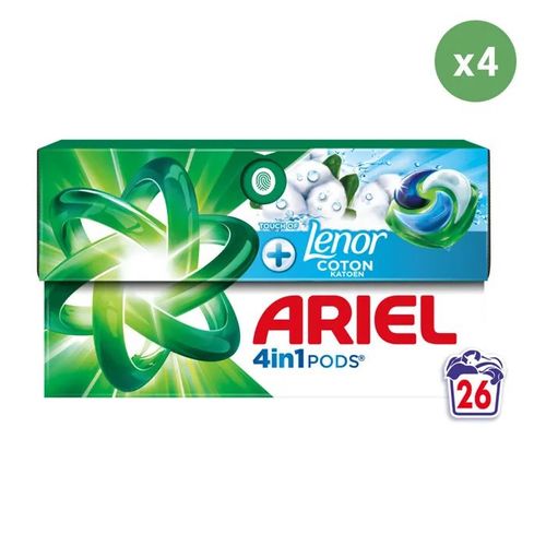 4x26 Pods Fraicheur de Coton - Lessive en capsules - Ariel