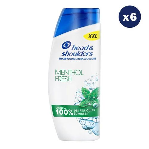 6 Shampoings 2en1 Menthol 625ml 