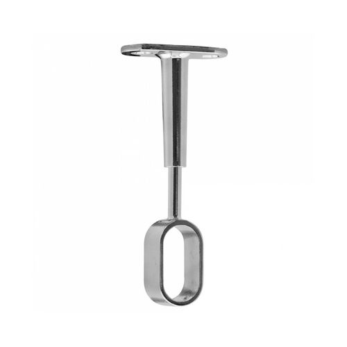 Support de penderie réglable Ø30x15mm - chrome