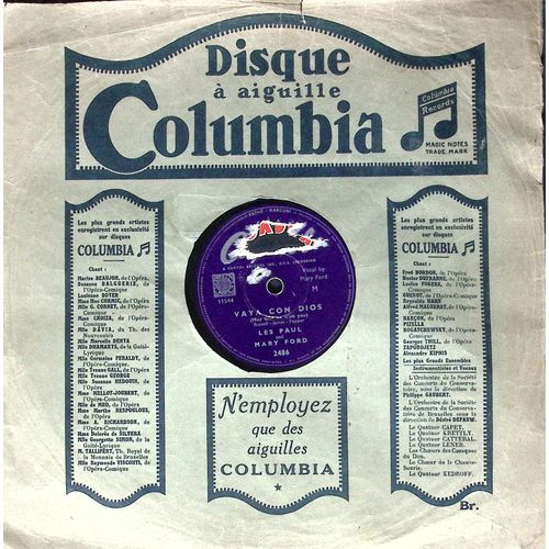 Les Paul And Mary Ford - Vaya Con Dios - Johnny ( Is The Boy For Me) - Années 50