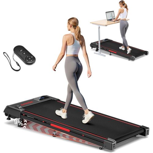 Mevronisshop-Tapis De Course Pliable Inclinable 9%, Walking Pad 3 En 1, 6.2 Mph Pour La Maison Avec Double Cadre, Capacité De Charge De 330 Lb, 2,5 Cv Avec 12 Programmes Hiit, Télécommande Magnétique