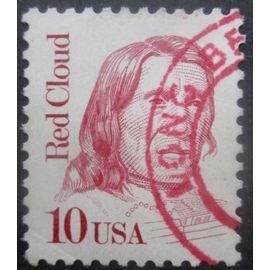 Etats-Unis N°1771 Nuage Rouge Oblitéré