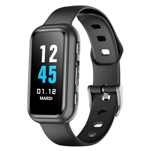 Bracelet Enregistreur Vocal 8Go Dictaphone HD avec Réduction du Bruit Noir